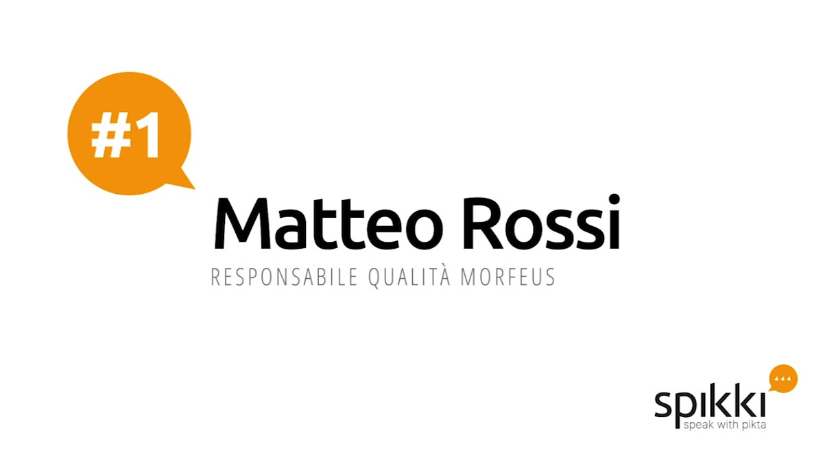 Spikki – Videointervista con Matteo Rossi di Morfeus